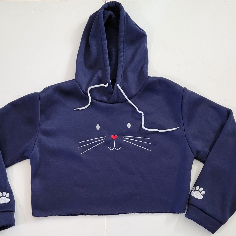 Cropped🐱hoodie